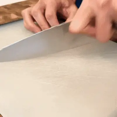 Microscopic view of plastic fibers in food sample